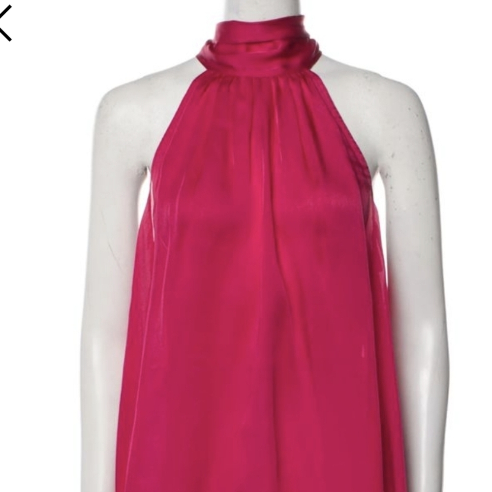 Zimmermann Fuchsia Halter Blouse
